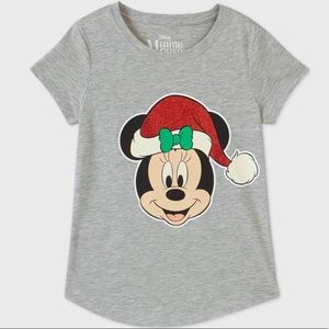 Disney Minnie Mouse Santa Hat Tee